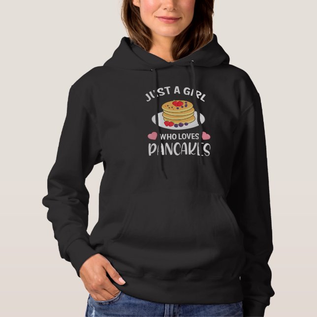Sudadera Sólo un Chica que ama los panqueques de Chicas (Anverso)