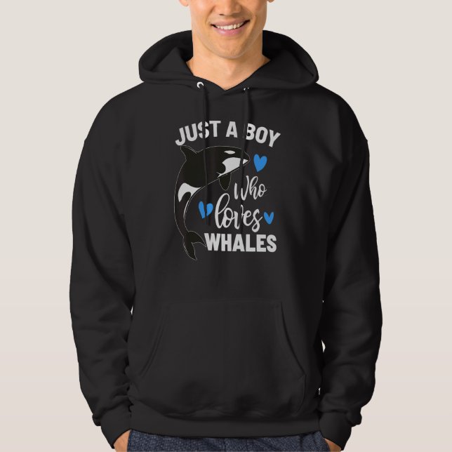 Sudadera Solo un chico que ama a las ballenas (Anverso)