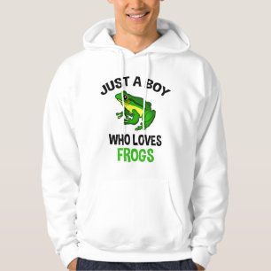 Sudadera Solo un chico que ama a las ranas