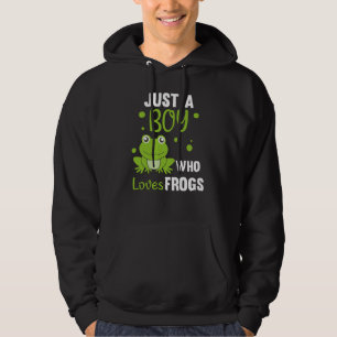 Sudadera Solo un chico que ama a las ranas, dulce rana