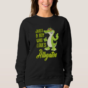 Sudadera Solo un chico que ama a los laguneros Reptiles
