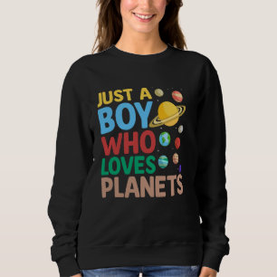 Sudadera Solo un chico que ama a los planetas Astrology Sci