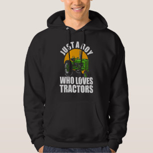Sudadera Solo un chico que ama a los tractores 1