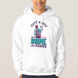 Sudadera Solo un chico que ama el anime y el ramen presente