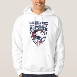 Sudadera solo un chico que ama el béisbol