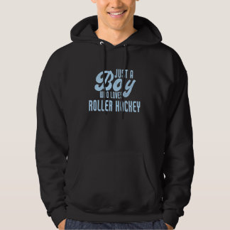 Sudadera Solo un chico que ama el hockey sobre patines 1