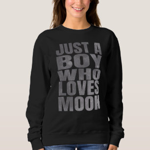 Sudadera Solo un chico que ama el planeta astronómico lunar
