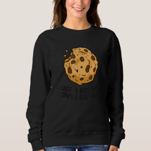 Sudadera Solo un chico que ama las galletas divertidas de c