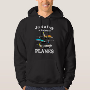 Sudadera Solo un chico que ama los aviones y el niño amante