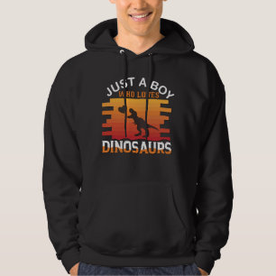 Sudadera Solo un chico que ama los dinosaurios Diseño de