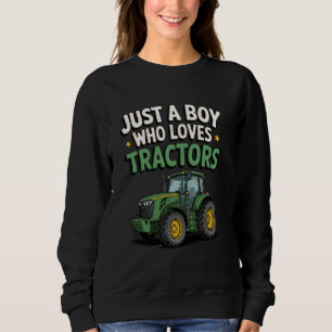 Sudadera Solo un chico que ama los tractores