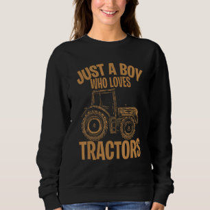 Sudadera Solo un chico que ama los tractores_1