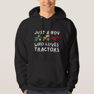 Sudadera Solo un chico que ama los tractores - Granjero y a