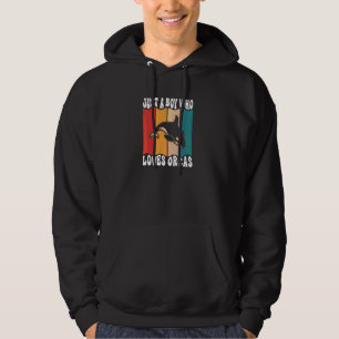 Sudadera Solo Un Chico Que Ama Orcas Ballenas Asesinas Mar