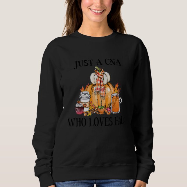 Sudadera Sólo un Cna que ama a la enfermera de Halloween (Anverso)