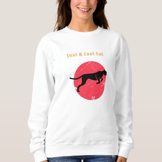 Sudadera Sólo un Gato Genial – Pantera (Anverso)