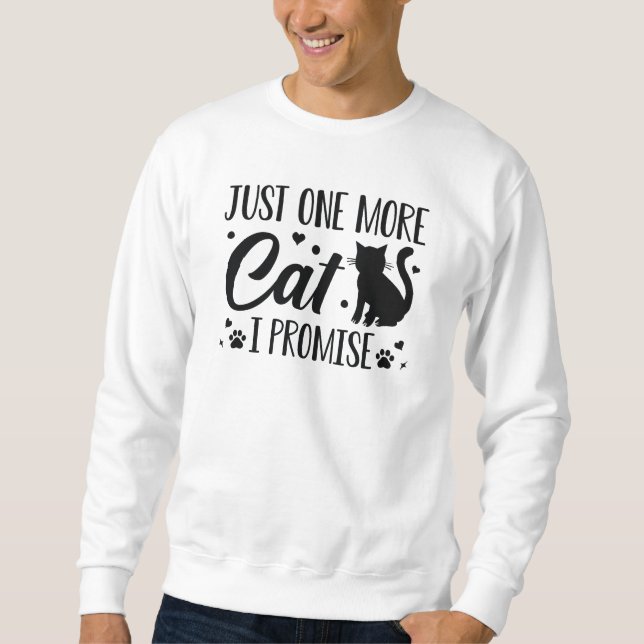 Sudadera Sólo un gato más que prometo (Anverso)