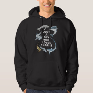 Sudadera Sólo Un Hombre Que Ama A Los Tiburones