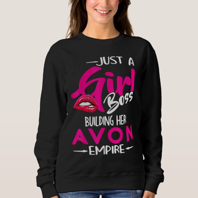 Sudadera Sólo un jefe Chica construyendo su imperio vanguar (Anverso)