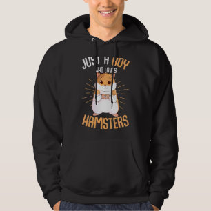 Sudadera Solo Un Niño Que Ama A Hamsters Hammy Niños Hams