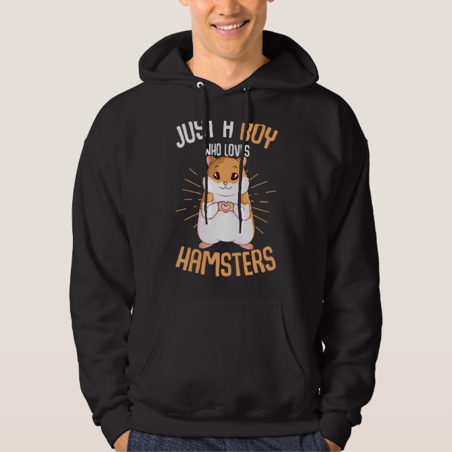Sudadera Solo Un Niño Que Ama A Hamsters Hammy Niños Hams (Anverso)