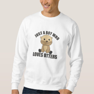 Sudadera Solo Un Niño Que Ama A Las Nueces Dulce Otter