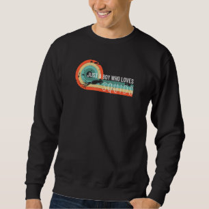 Sudadera Solo Un Niño Que Ama A Los Amantes Del Calamar Oct