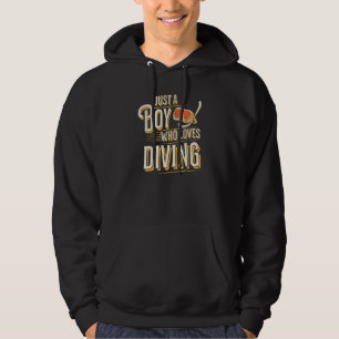 Sudadera Solo Un Niño Que Ama Bucear Buceador Scuba Divemas