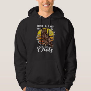 Sudadera Sólo Un Niño Que Ama Búhos Búho