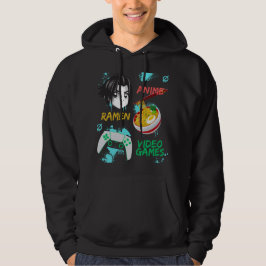 Sudadera Solo Un Niño Que Ama El Ramen Anime Y Los Videojue