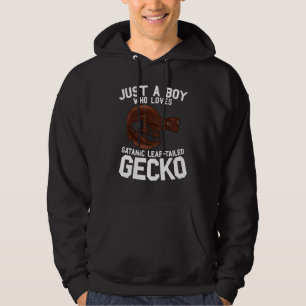 Sudadera Solo Un Niño Que Ama La Hoja Satánica, Dice Gecko
