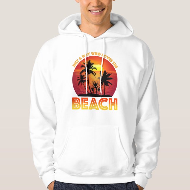 Sudadera Solo Un Niño Que Ama La Playa (Anverso)
