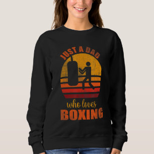 Sudadera Solo Un Papá Que Ama A Los Padres Vintage Del Boxe