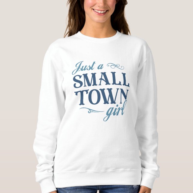 Sudadera Sólo un pequeño Chica (Anverso)