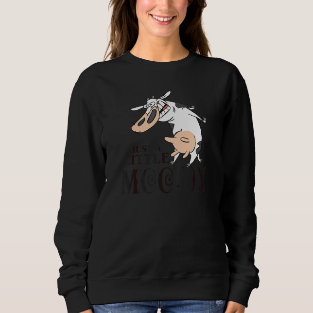 Sudadera Sólo un poco de Moo Dy  Animal lindo    Vaca   (Anverso)