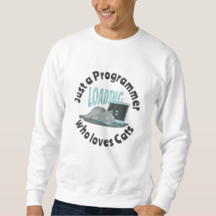 Sudadera Sólo un programador que ama a los gatos