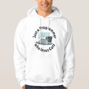 Sudadera Sólo un programador que ama a los gatos