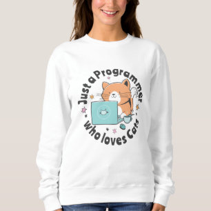 Sudadera Sólo un programador que ama a los gatos