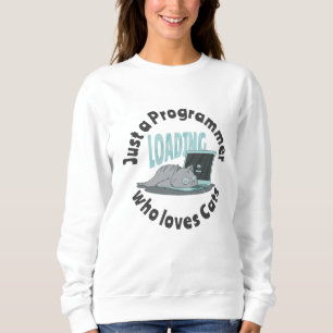 Sudadera Sólo un programador que ama a los gatos