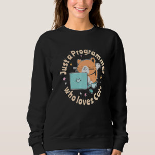 Sudadera Solo un programador que ama los gatos y las comput