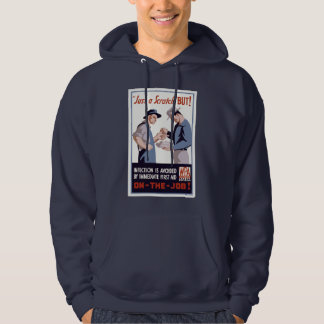 Sudadera "Solo un rasguño" cartel de primeros auxilios