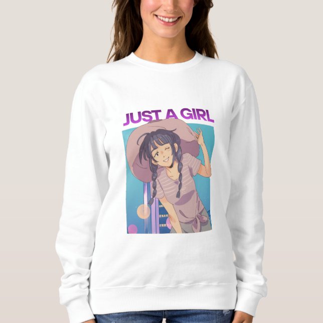 Sudadera Solo una chica (Anverso)