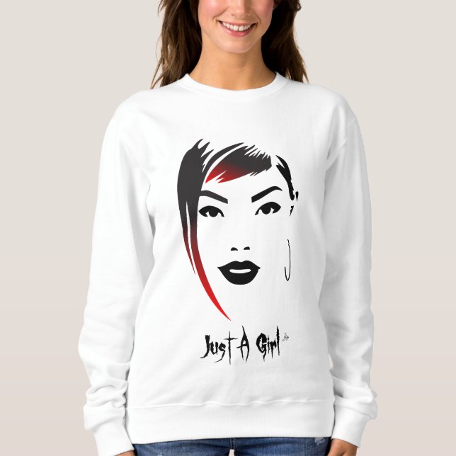 Sudadera Sólo una chica pelo rojo (Anverso)