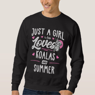 Sudadera Sólo Una Chica Que Ama A Koalas Y A Las Mujeres De