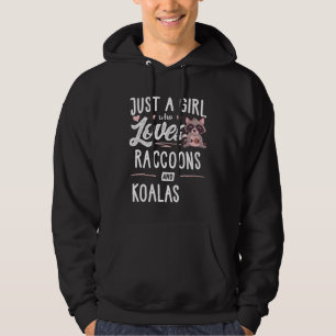 Sudadera Solo Una Chica Que Ama A Las Racconones Y A Las Mu