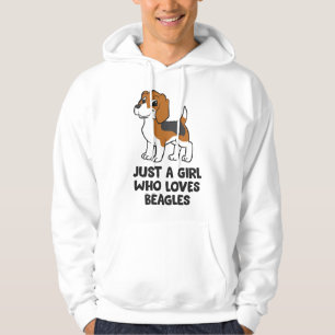 Sudadera Sólo una chica que ama a los Beagles Perro Beagle 