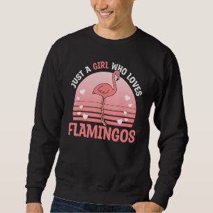 Sudadera Solo una chica que ama a los flamencos mujeres niñ