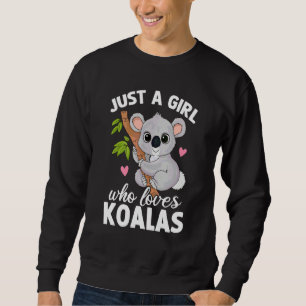 Sudadera Solo una chica que ama a los koalas lindo koala pa
