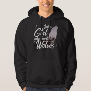Sudadera Sólo una chica que ama a los lobos lobo