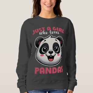Sudadera Solo Una Chica Que Ama A Los Pandas Regalo
